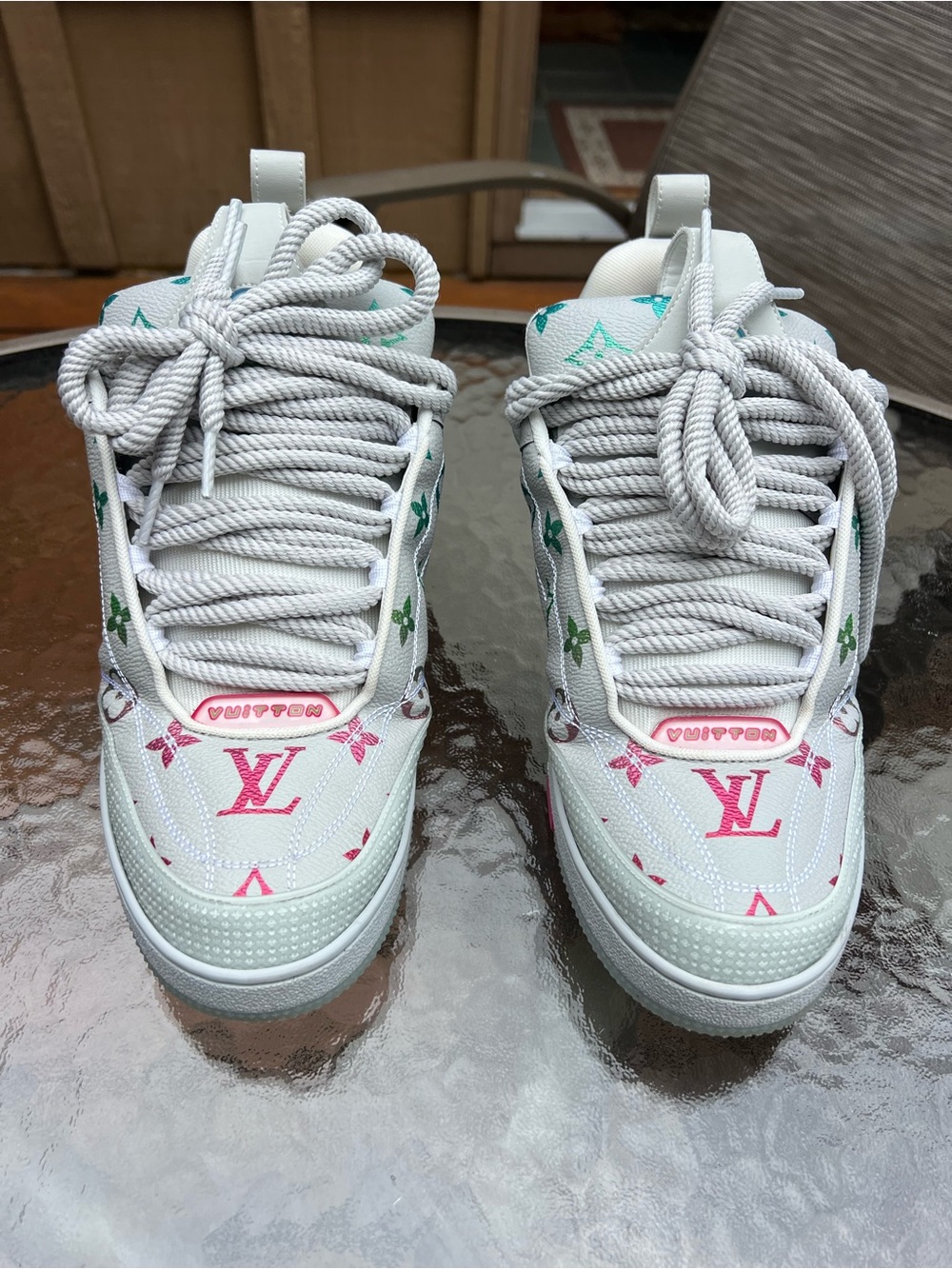 Louis Vuitton White Trainer Sneakers - Picture 7 of 12